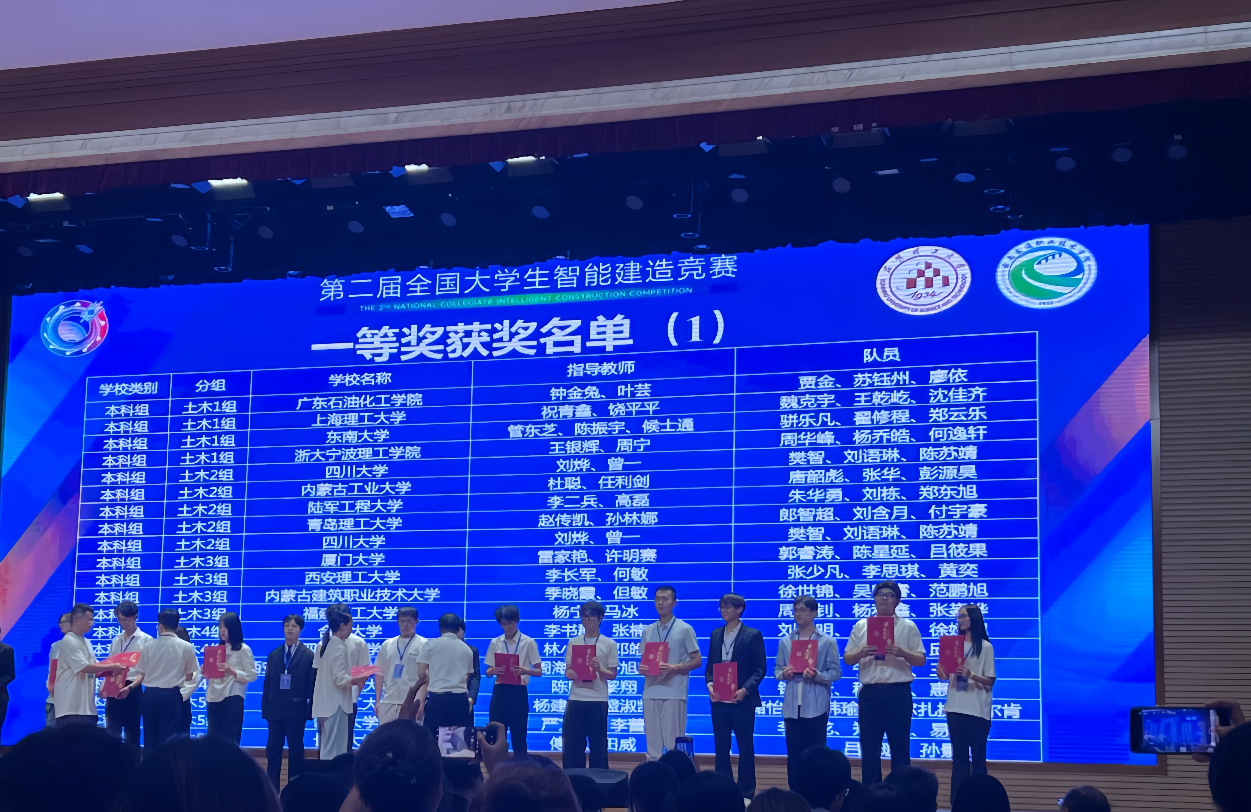颁奖现场