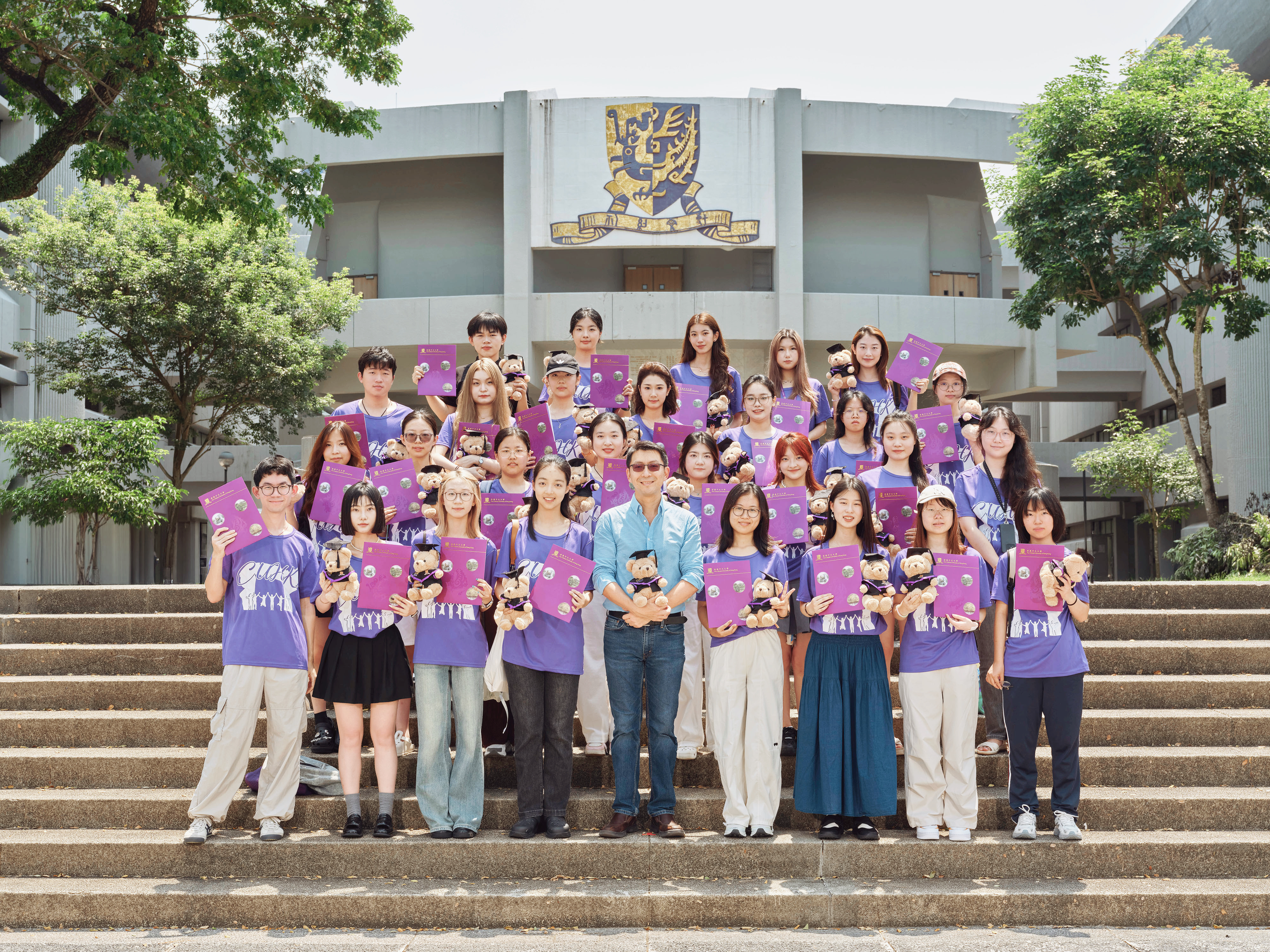 香港中文大学暑期课程结业合影 香港中文大学暑期课程结业合影